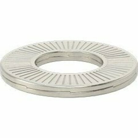 BSC PREFERRED 316 Stainless Steel Wedge Lock Washer for 3/8 Screw Size 0.41 ID 0.83 OD 91812A431